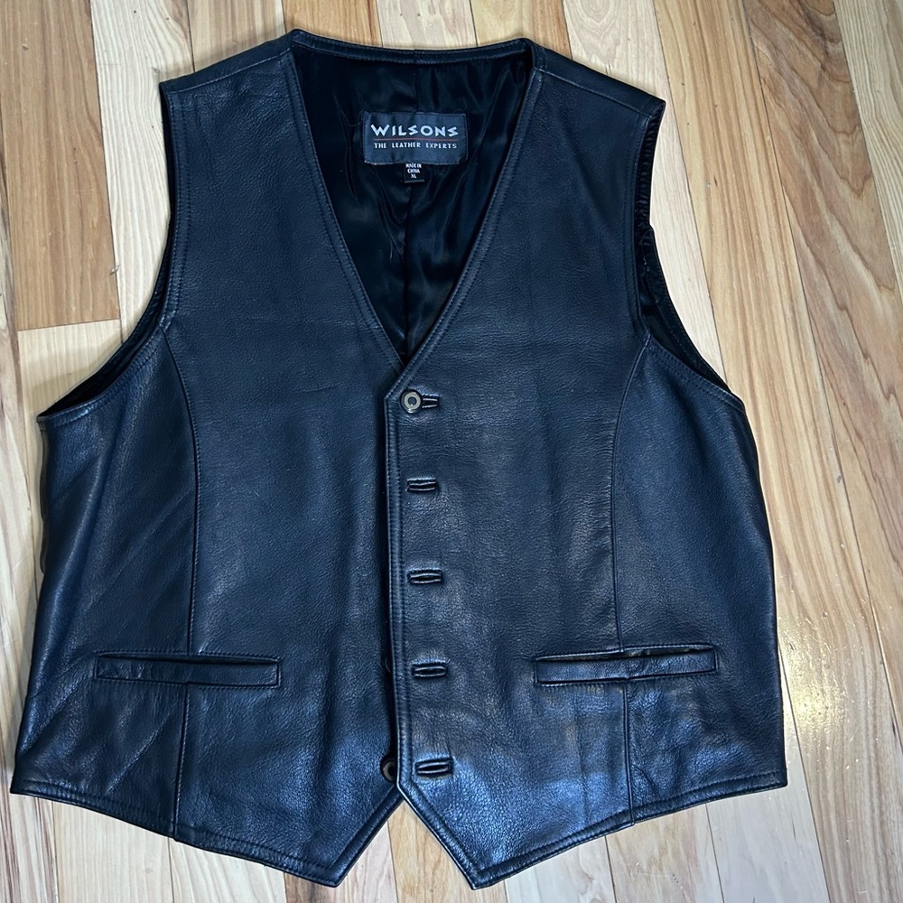 Vintage Leather Vest New Without Tags